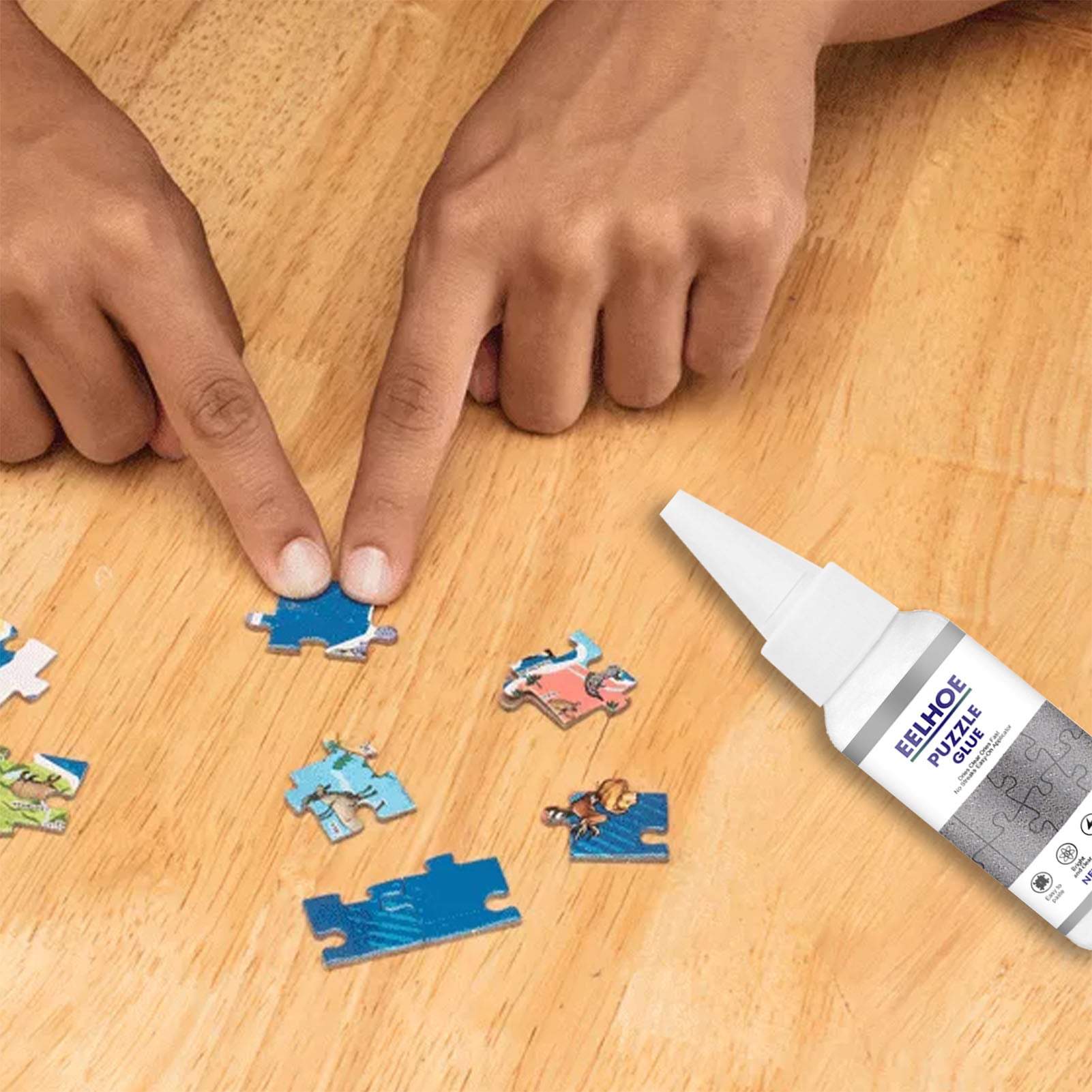 DIY Jigsaw Puzzle Glue