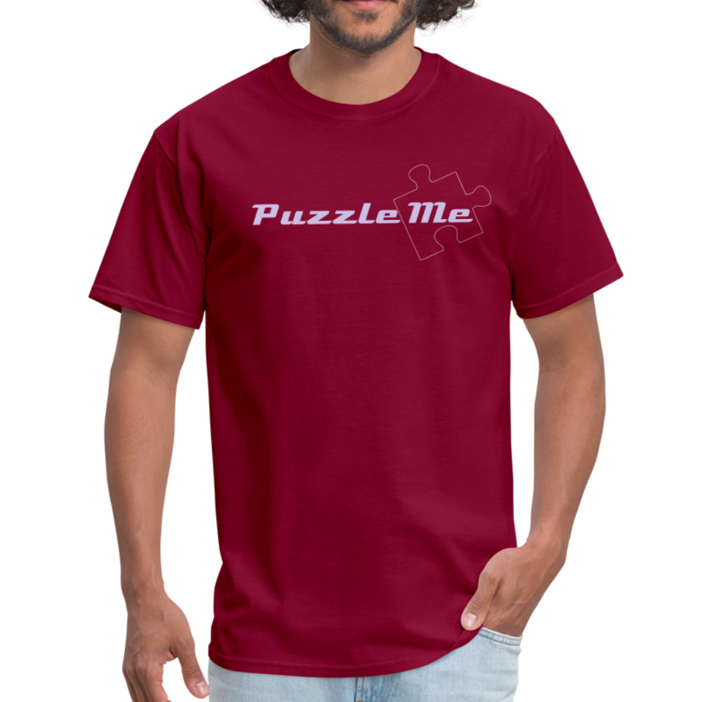Men's Puzzle Me T-Shirt - Burgundy - burgundy