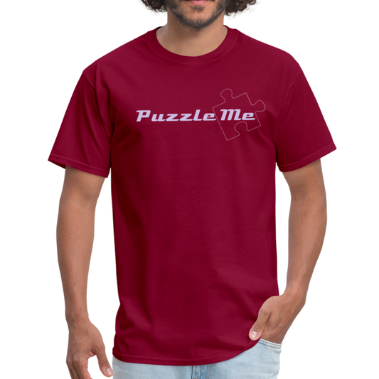 Men's Puzzle Me T-Shirt - Burgundy - burgundy
